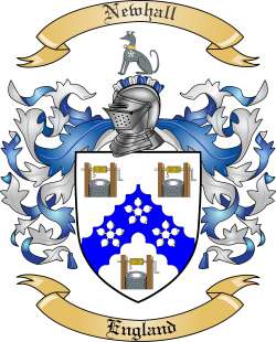 Newhall Family Crest from England