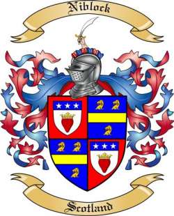 Niblock Family Crest from Scotland