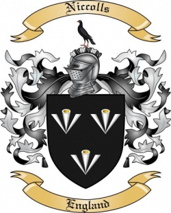 Niccolls Family Crest from England2