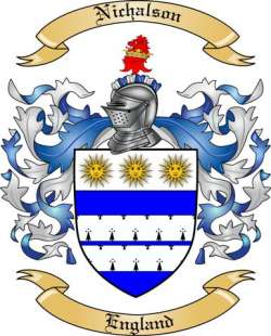 Nichalson Family Crest from England