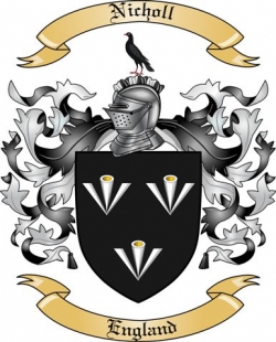 Nicholl Family Crest from England2