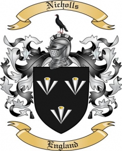 Nicholls Family Crest from England2
