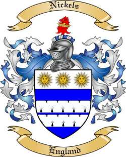 Nickels Family Crest from England