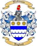 Nickisson Family Crest from England