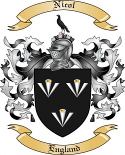 Nicol Family Crest from England2