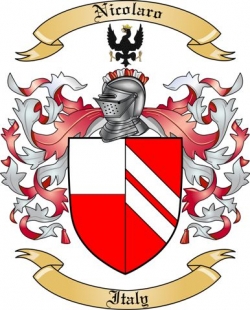 Nicolaro Family Crest from Italy