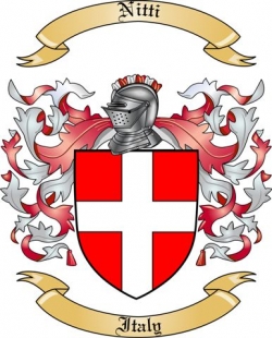 Nitti Family Crest from Italy