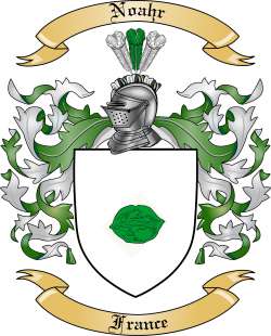 Noahr Family Crest from France