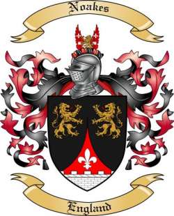 Noakes Family Crest from England
