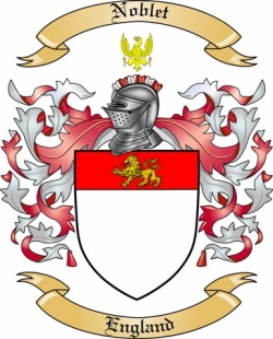 Noblet Family Crest from England