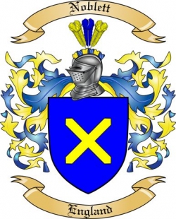 Noblett Family Crest from England2