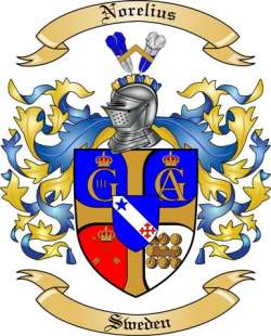 Norelius Family Crest from Sweden