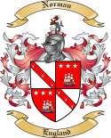 Norman Family Crest from England2
