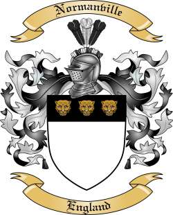 Normanville Family Crest from England