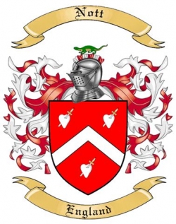 Nott Family Crest from England