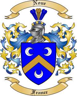 Noue Family Crest from France