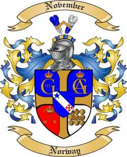 November Family Crest from Norway