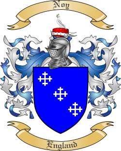 Noy Family Crest from England