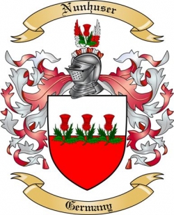 Nunhuser Family Crest from Germany
