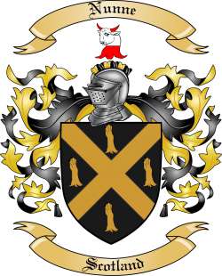 Nunne Family Crest from Scotland