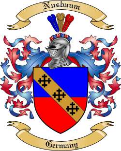 Nusbaum Family Crest from Germany