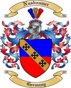Nusbaumer Family Crest from Germany