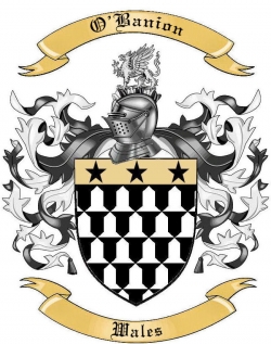 O'Banion Family Crest from Wales