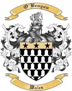 O'Benyon Family Crest from Wales