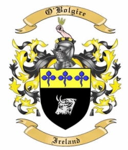 O'Bolgire Family Crest from Ireland