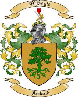 O'Boyle Family Crest from Ireland