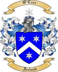 O'Carr Family Crest from Ireland