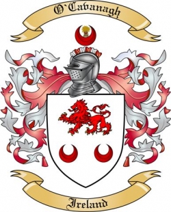 O'Cavanagh Family Crest from Ireland