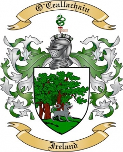 O'Ceallachain Family Crest from Ireland