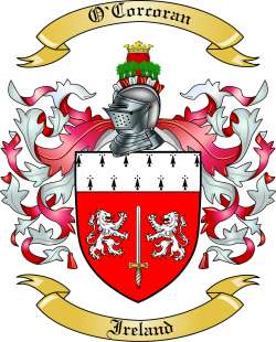 O'Corcoran Family Crest from Ireland