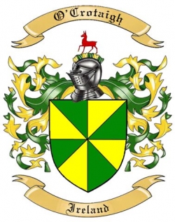 O'Crotaigh Family Crest from Ireland