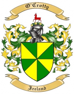 O'Crotty Family Crest from Ireland