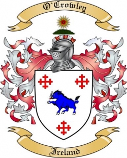 O'Crowley Family Crest from Ireland