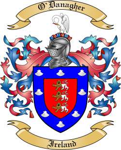 O'Danagher Family Crest from Ireland