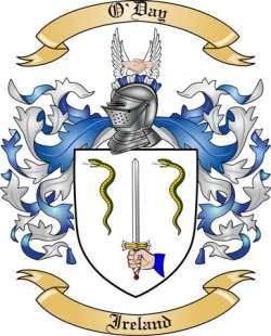 O'Day Family Crest from Ireland