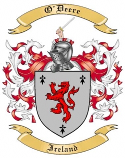 O'Deere Family Crest from Ireland