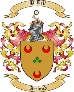 O'Dell Family Crest from Ireland