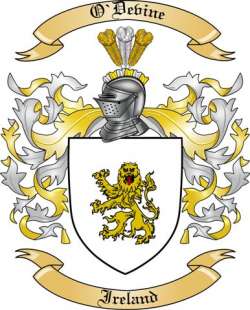 O'Devine Family Crest from Ireland