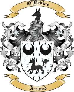 O'Devine Family Crest from Ireland2