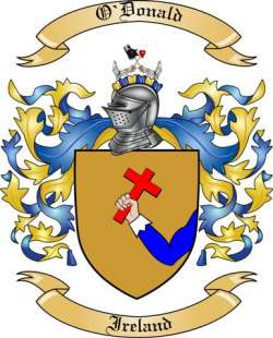 O'Donald Family Crest from Ireland