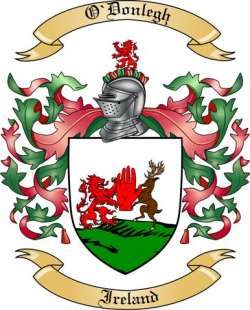 O'Donlegh Family Crest from Ireland