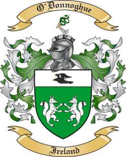 O'Donnoghue Family Crest from Ireland