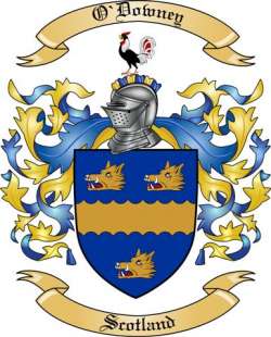 O'Downey Family Crest from Scotland