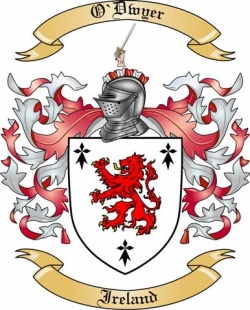 O'Dwyer Family Crest from Ireland