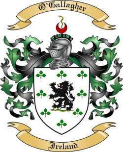 O'Gallagher Family Crest from Ireland