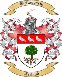 O'Haggarty Family Crest from Ireland